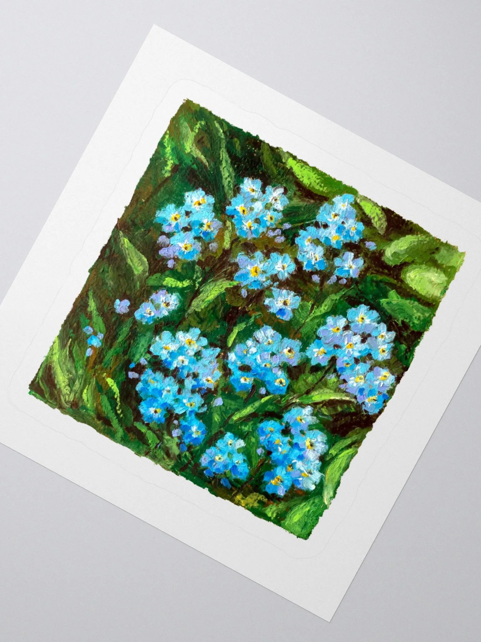 Forget-me-not botanical illustration sticker product image (3)
