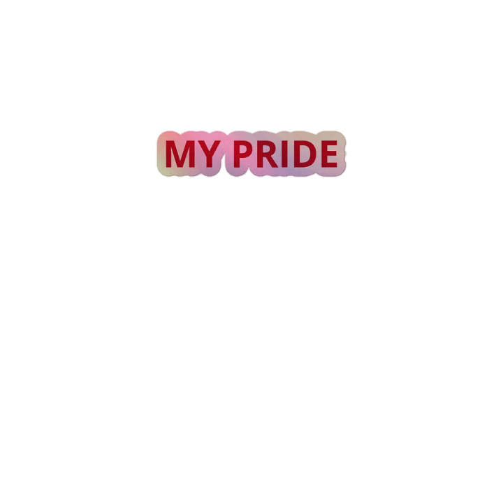 kiss holographic sticker My pride product image (1)