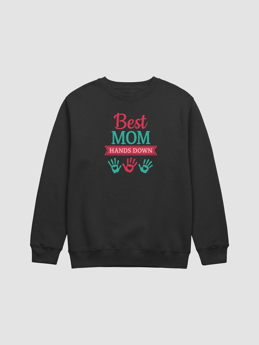 Best Mom Hands Down Sweater – Cozy Handprint Design Gift for Moms product image (1)