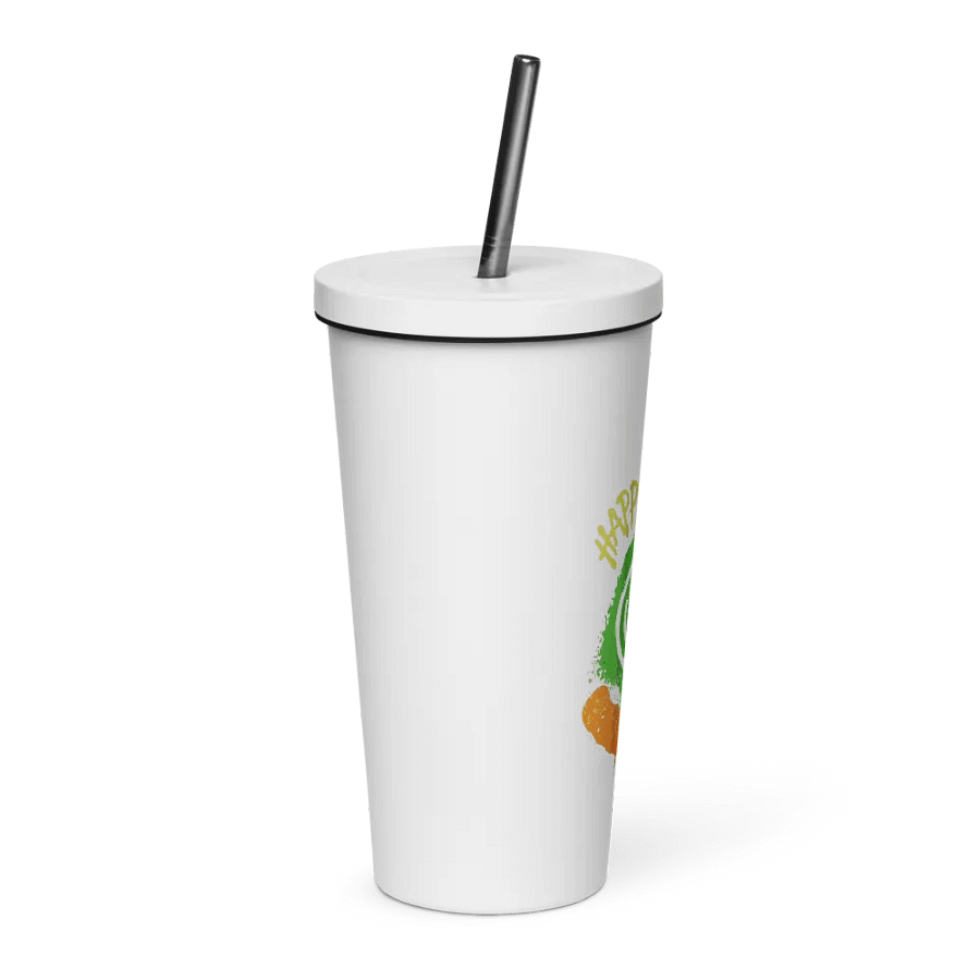 Happy Face: Insulated Cup With Straw product image (4)