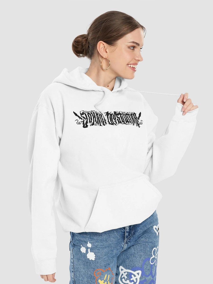 Black Death Metal Logo Hoodie (Unisex) product image (79)