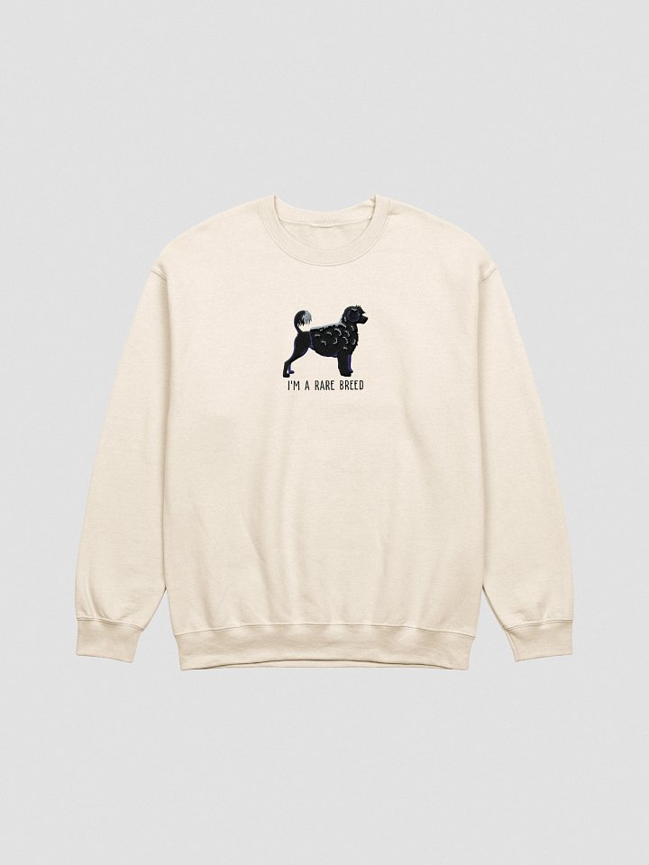 I'm a Rare Breed Sweatshirt (Embroidered) of a Portuguese Water Dog(Black) product image (16)