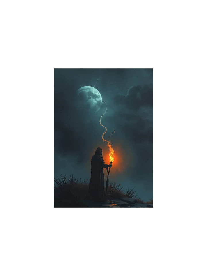 Nocturnal Wanderer Matte Poster Moon connection Goth Design product image (9)