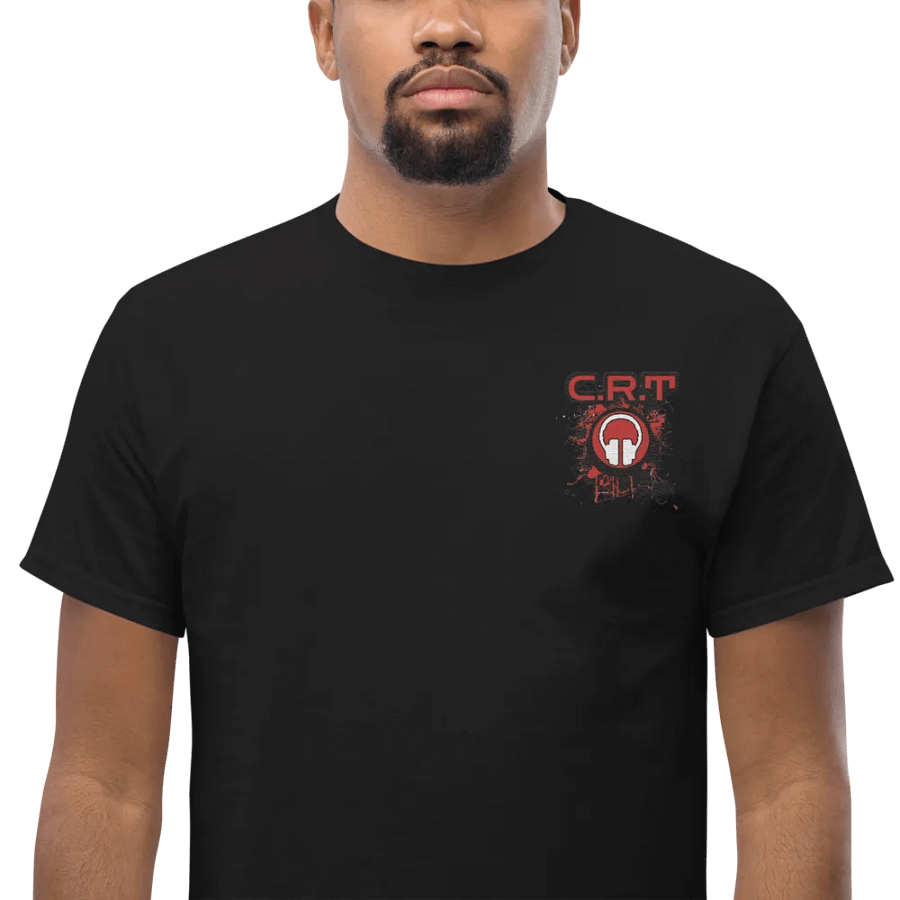 CRT Paint Splatter Embroidered Gildan Heavyweight T-Shirt product image (1)