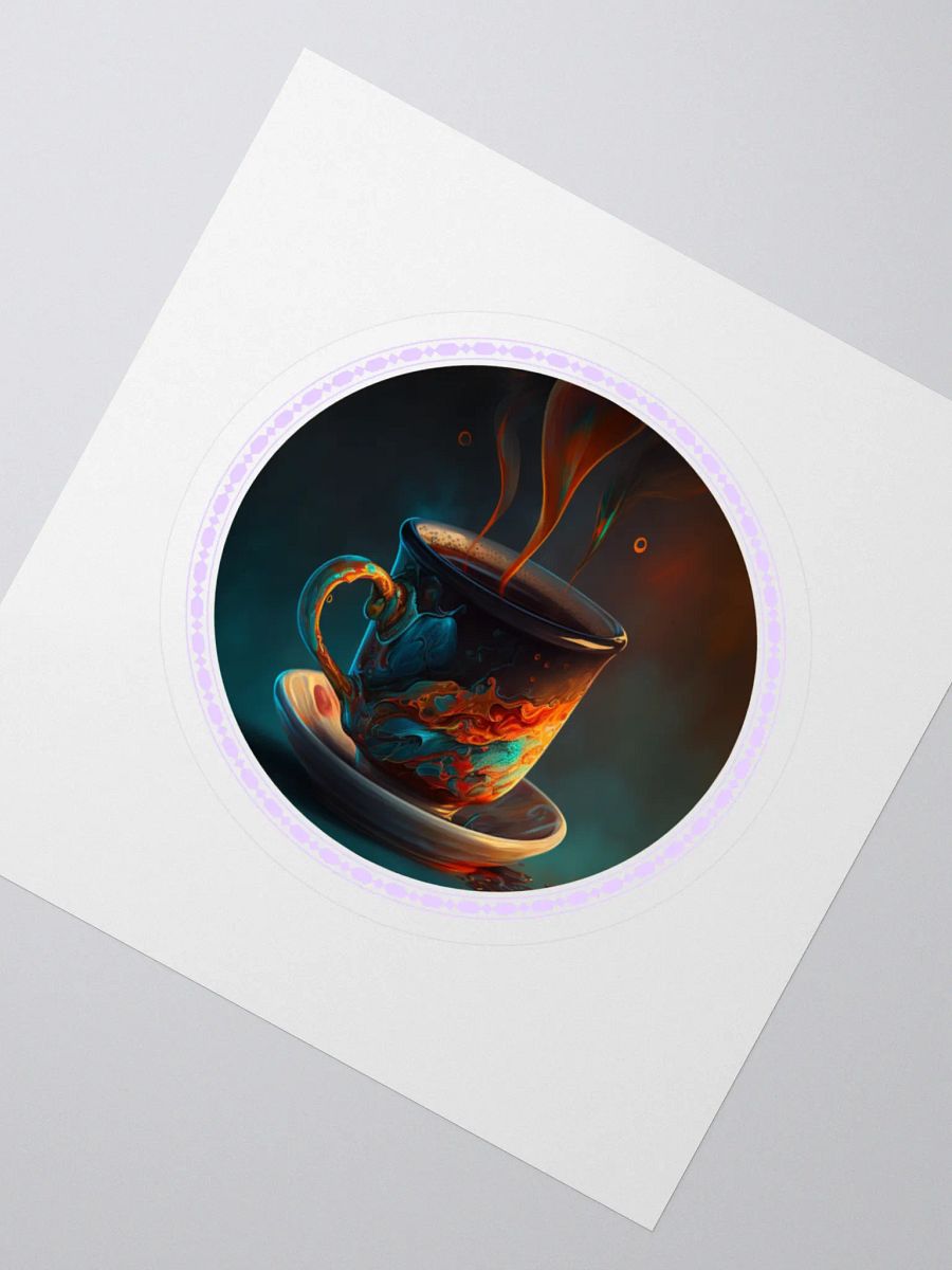 Coffee Swirls Kiss Cut Stickers product image (2)