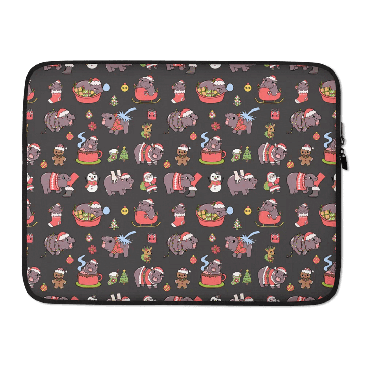 MOODENG'S CHRISTMAS LAPTOP SLEEVE product image (2)