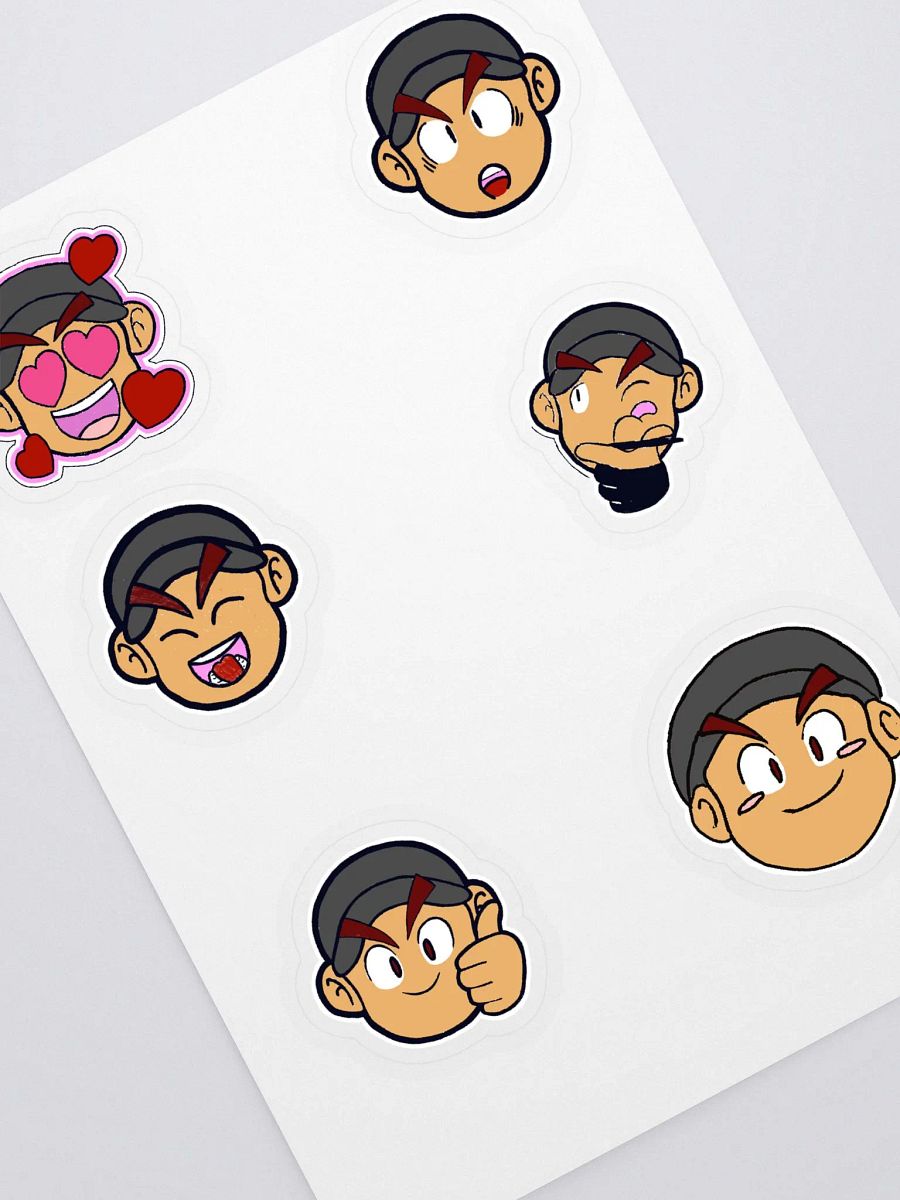 A 6 pack of stickers of Newton product image (2)