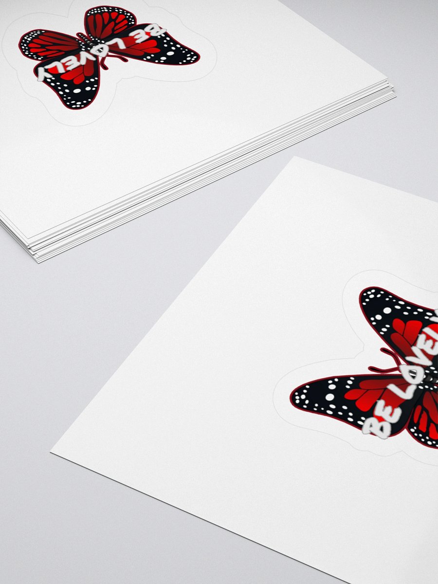 Be Lovely Butterfly Kiss Cut Stickers product image (15)