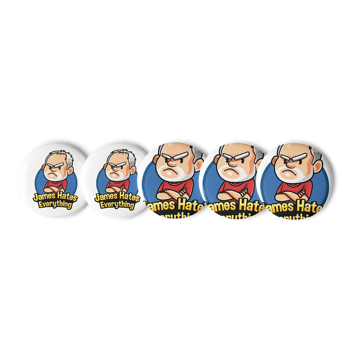 James Hates Everything Pin Set product image (1)