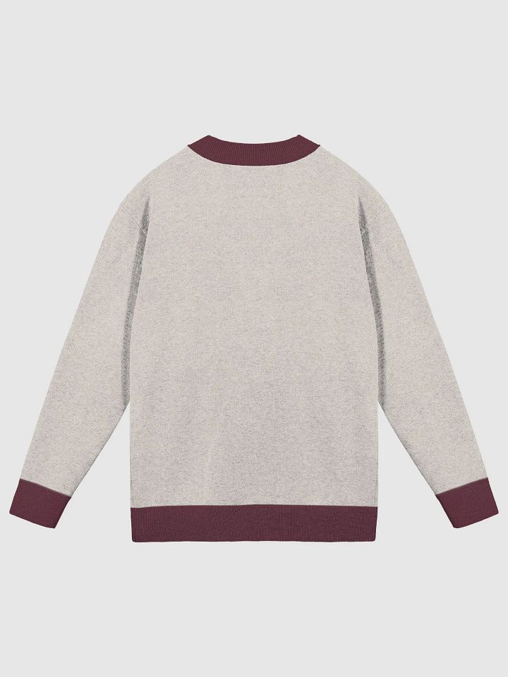 Bubbly and a B*tch (taupe and maroon sm. design) knitwear cardigan product image (7)