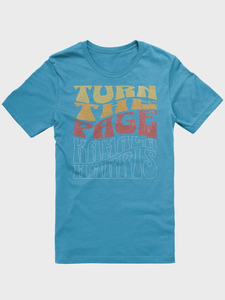 Turn The Page Kamala Harris Retro Groovy Design, Inspirational Message Tee Vintage Style, product image (2)
