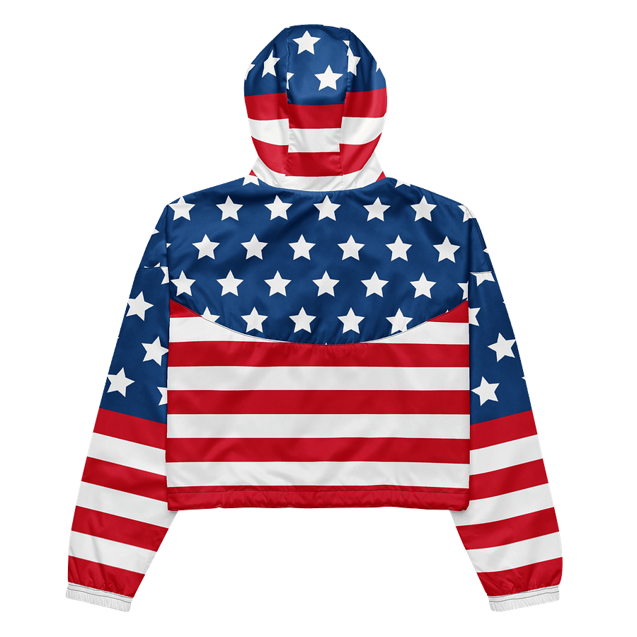 Starry Stripes Women's Cropped Windbreaker product image (9)