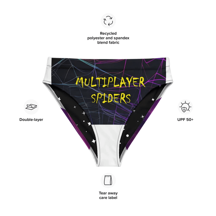 Neon Spider Web Multiplayer Bikini Bottoms product image (9)