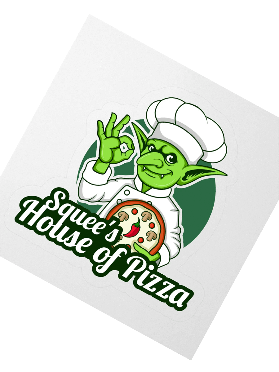 Squee’s House of Pizza Kiss-Cut Stickers product image (2)