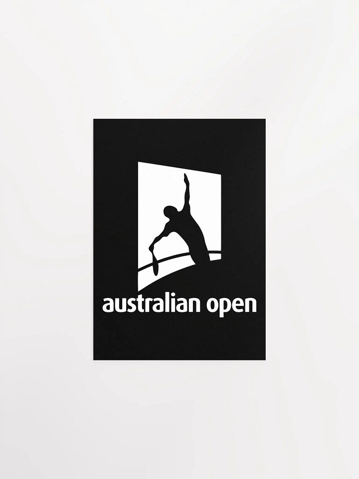 Australian Open Silhouette Tennis Poster product image (2)