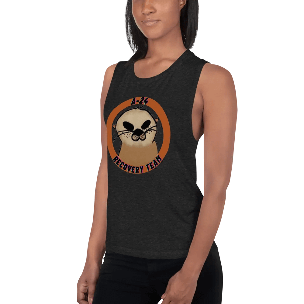 Women's Black A-24 logo Tank Top product image (2)