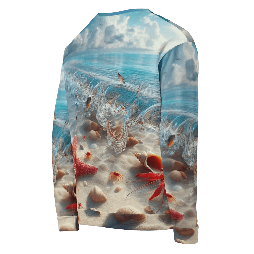Coastal Treasures All-Over Print Sweatshirt | AI Design product image (5)