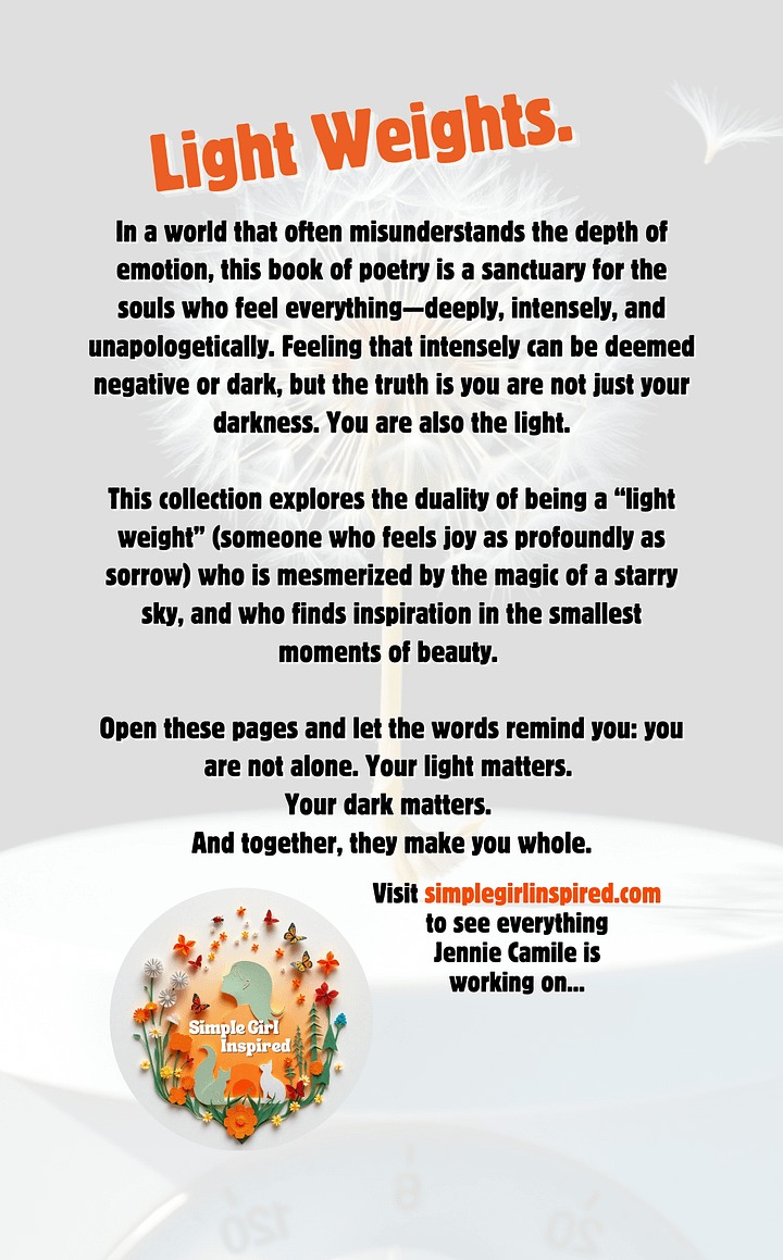 Light Weights - A Poetry Collection product image (2)