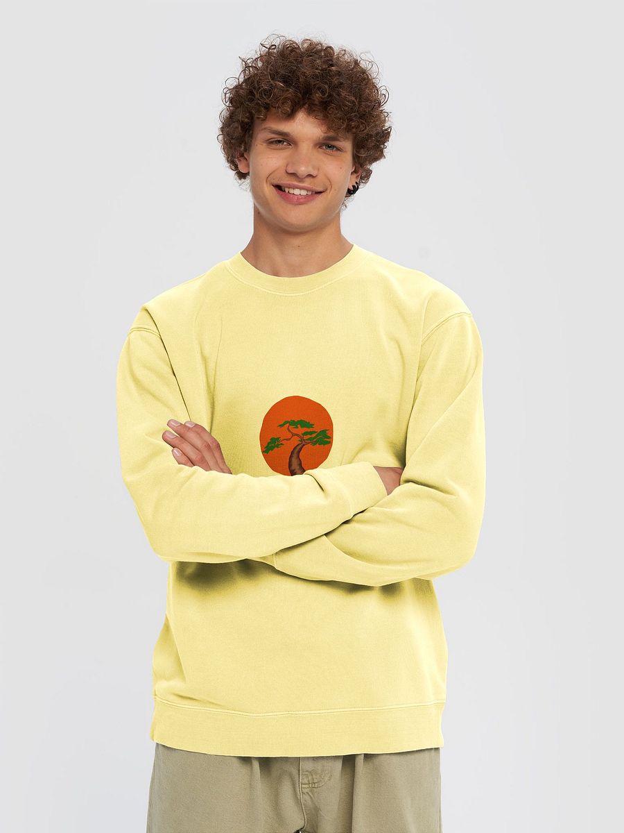 Sunny Bonsai Tree Unisex Pigment Dyed Sweatshirt product image (3)