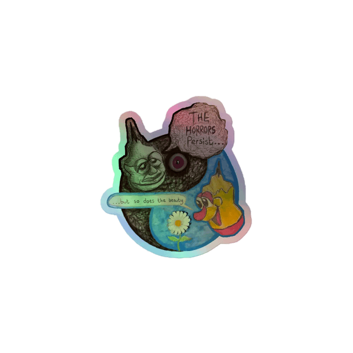The Duality of Existence (Holographic sticker) product image (1)