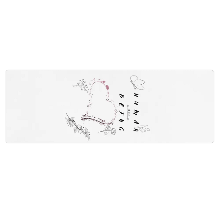 Glittering Heart Yoga Mat, "Human of the Being" product image (2)