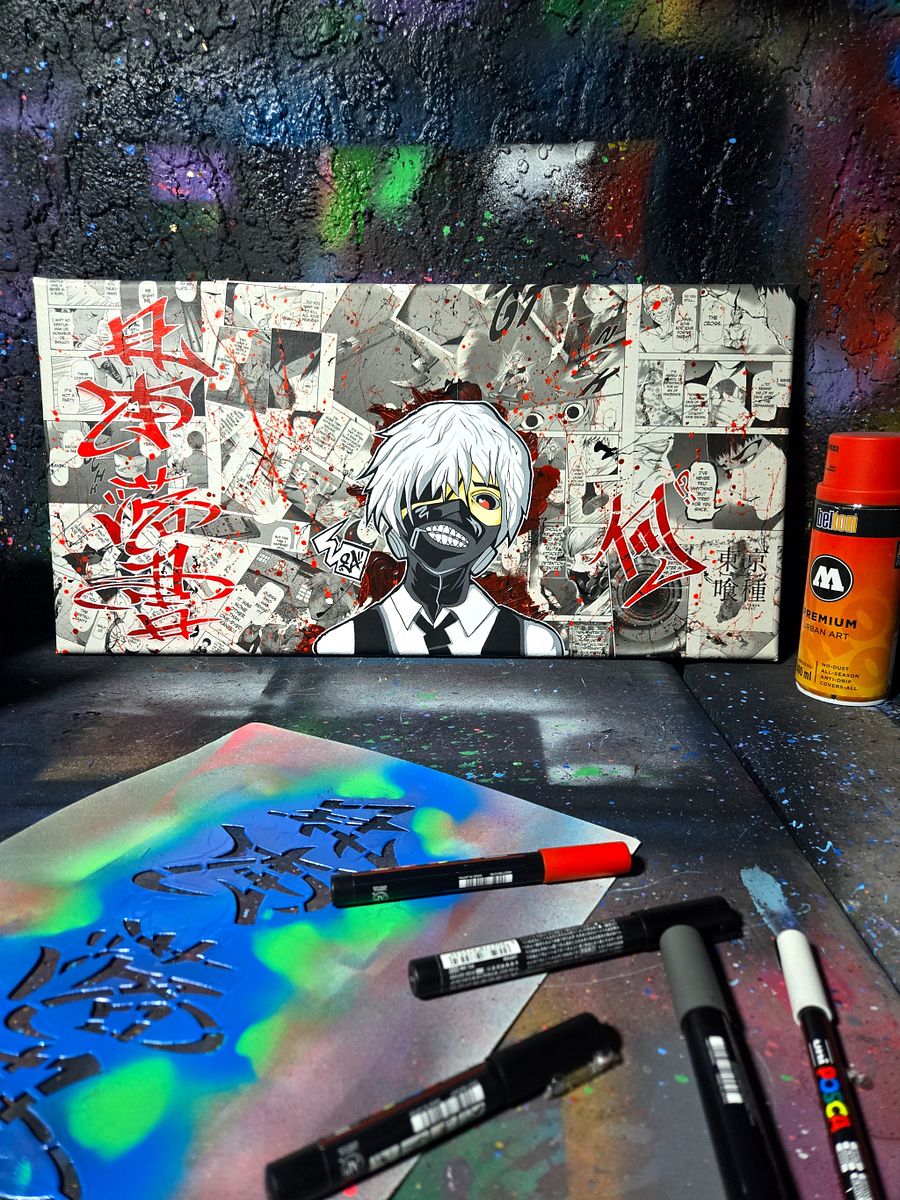 One Eye'd Ghoul ( Wrapped Canvas Painting ) 12' x 24' product image (4)