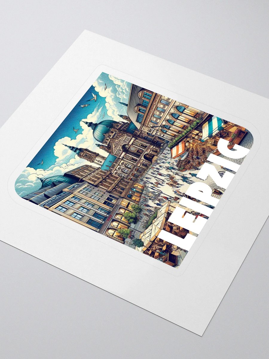 Make Your Mark Kiss Cut Stickers | AI Design Leipzig city product image (3)