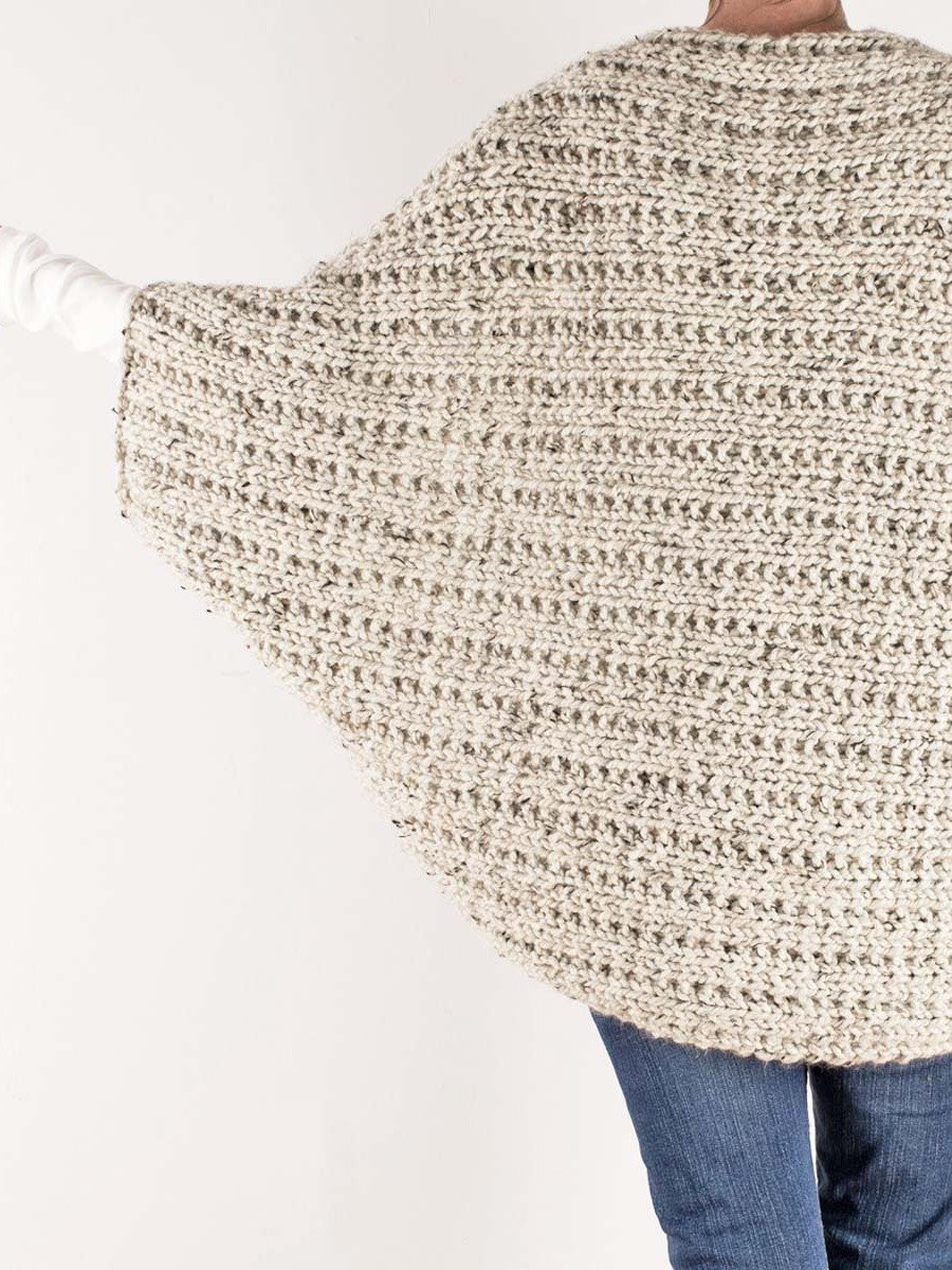 Easy Shrug Knitting Pattern - Wrapped in Warmth product image (3)