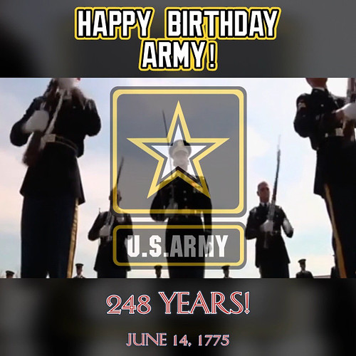 A very happy birthday to America's first fighting force, the U.S. Army!

Thank You to all our valiant Soldiers for your servi...