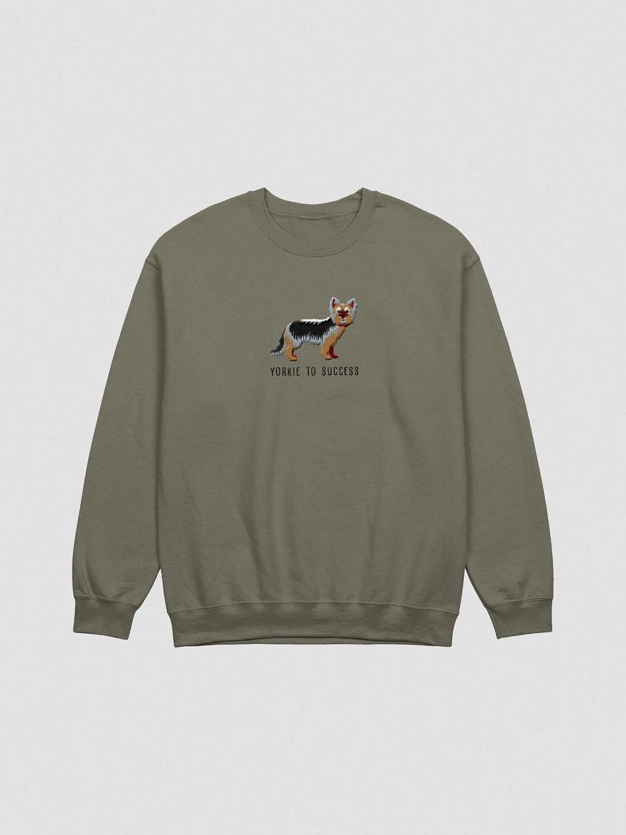 Yorkie to Success Sweatshirt (Embroidered) of a Yorkshire Terrier product image (4)