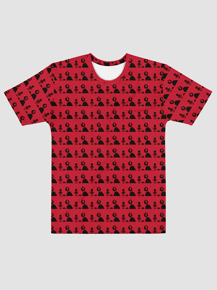 Echoplex Logo All-Over Print Crew Neck T-Shirt (Red/Black) product image (1)