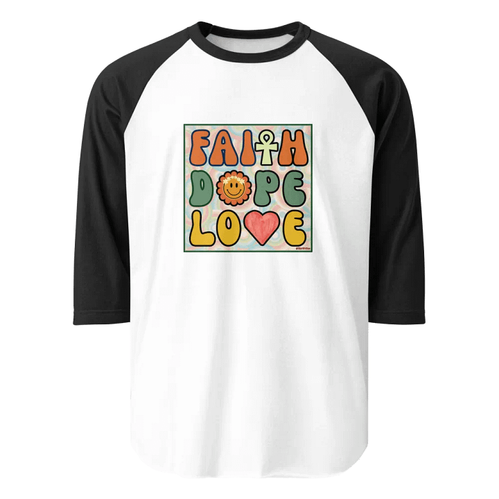 Faith, Dope, Love - Retro Baseball Shirt product image (1)