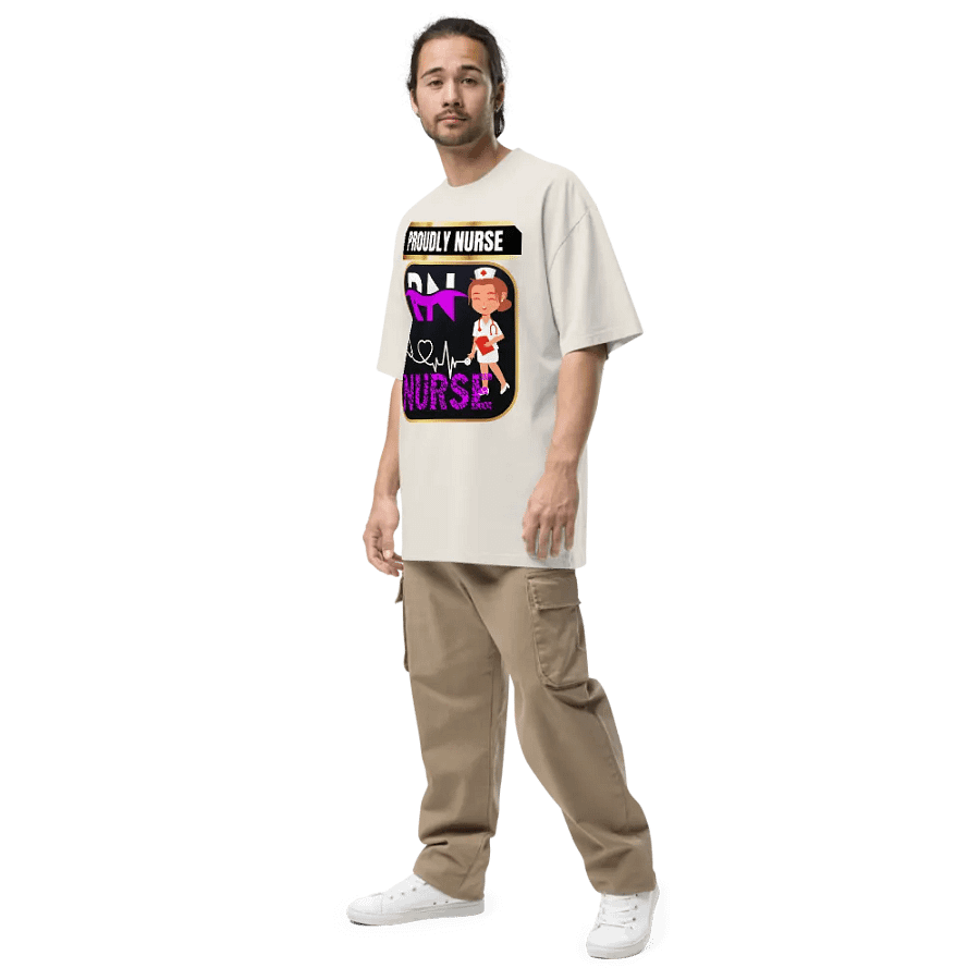 Proudly Nurse Oversized Faded T-Shirt product image (33)
