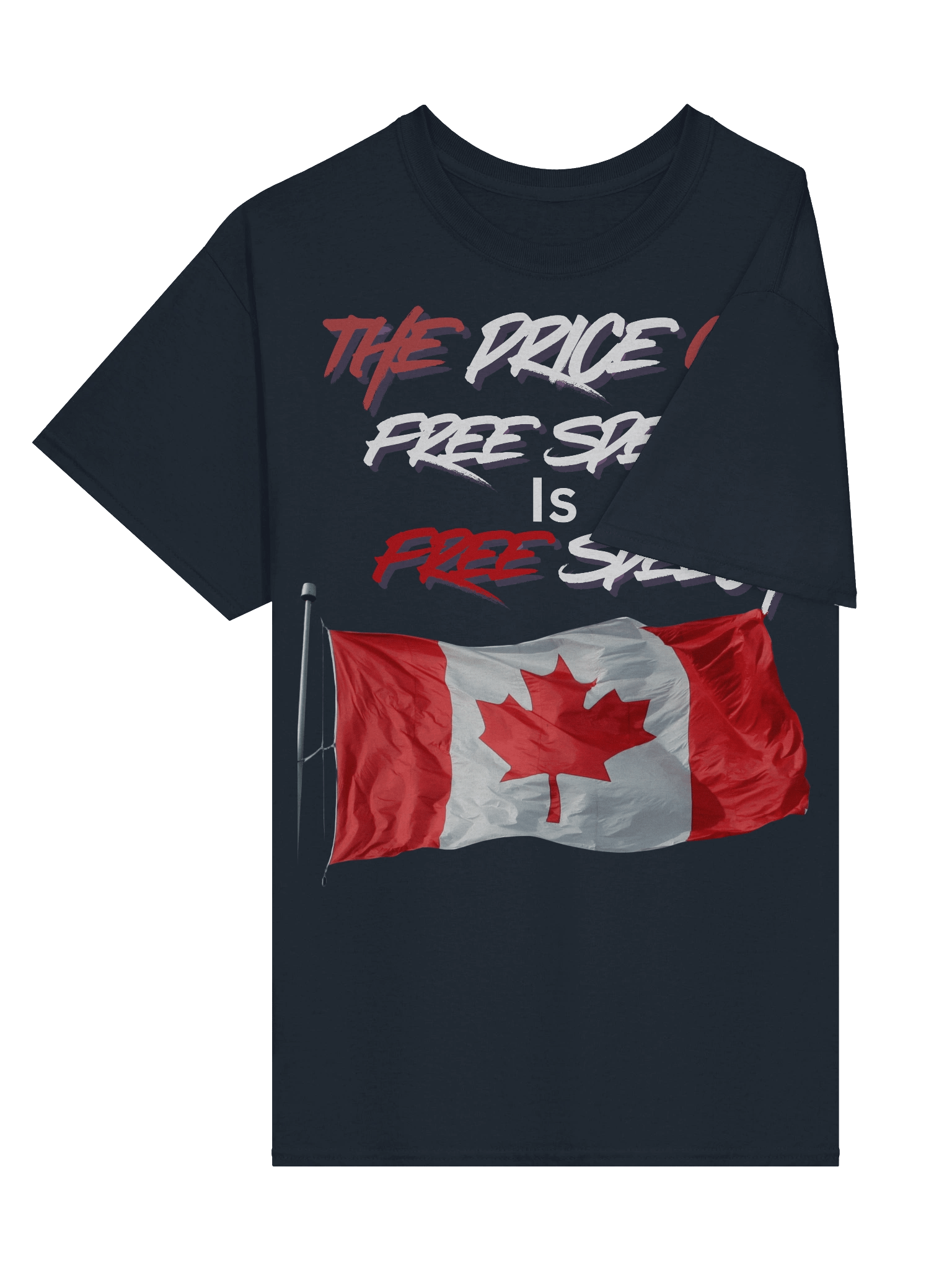 Canadian Free Speech Flag Tee product image (4)