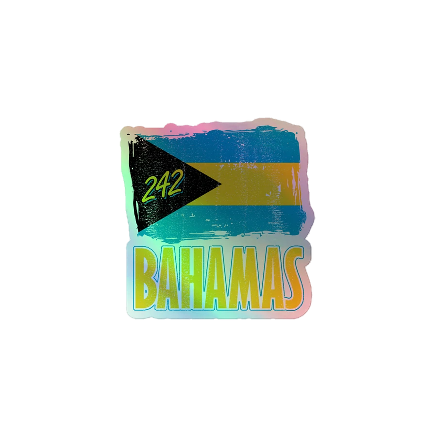 Bahamas Sticker Holographic : Bahamas Flag 242 product image (2)