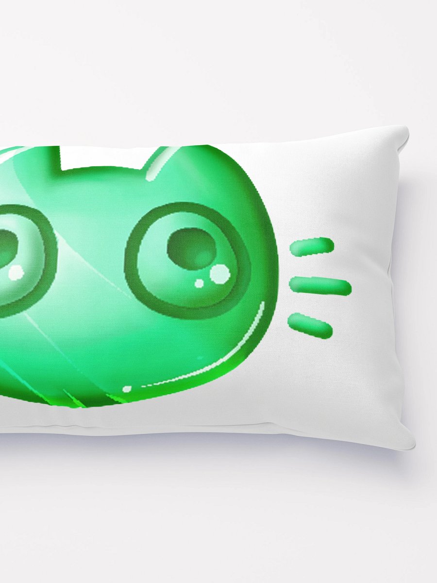 Long Cushion - Green Cat Face product image (3)