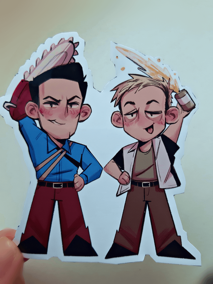 Ash and Chet vinyl sticker product image (1)