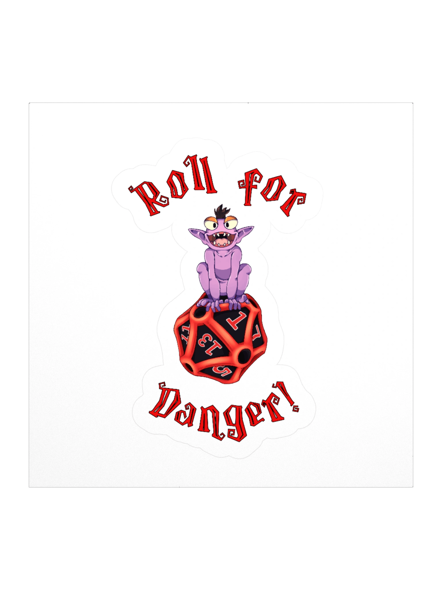 Roll for Danger sticker! product image (2)