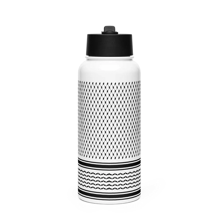 Glossy Black Stainless Steel Water Bottle product image (1)