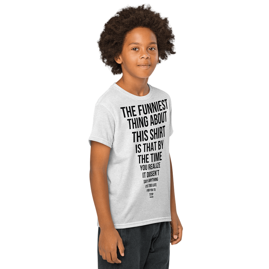 Shrinking message Youth Sports Tee product image (4)