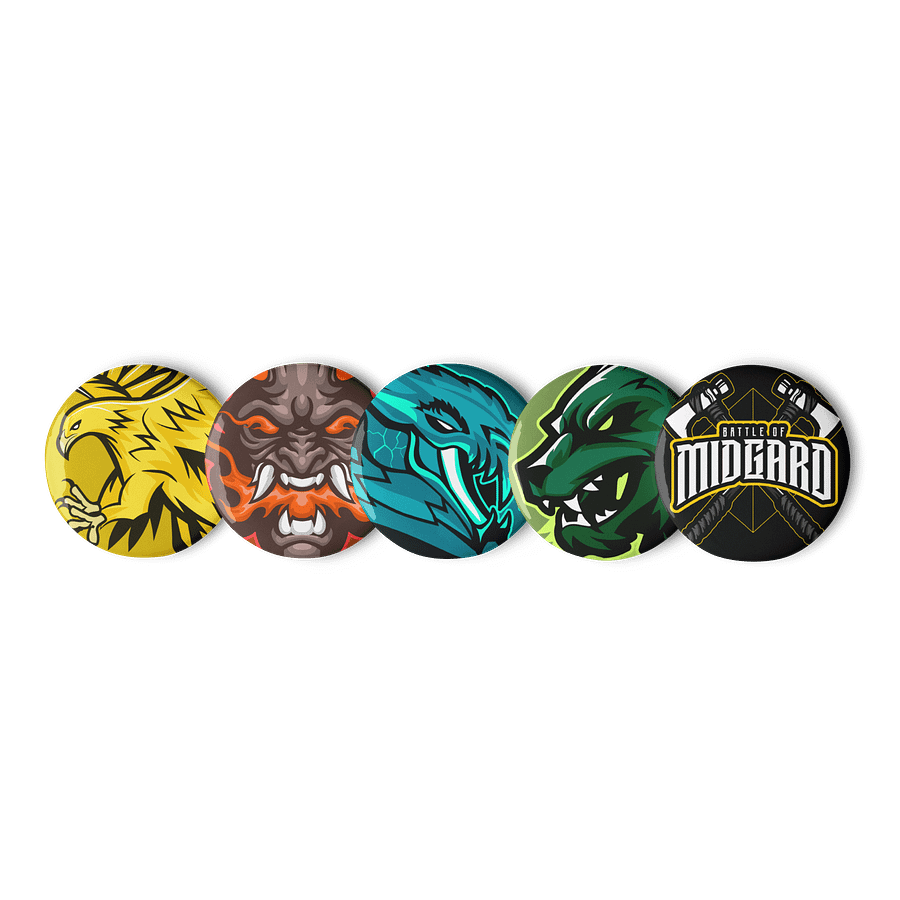 BATTLE OF MIDGARD BADGE SET product image (1)