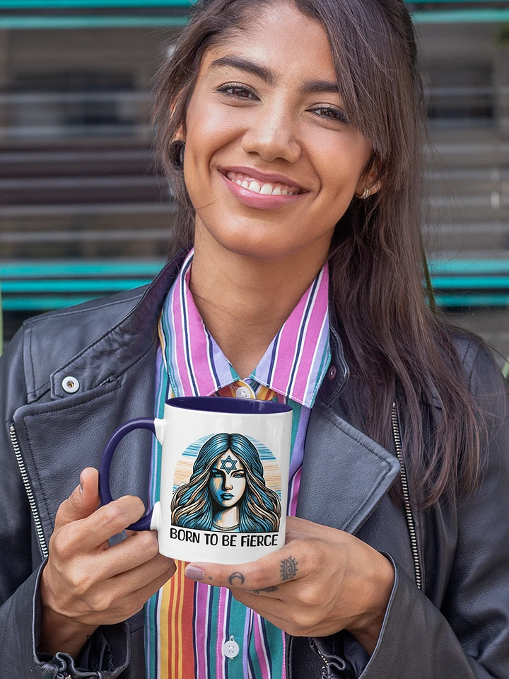 Born to Be Fierce Jewish Woman Mug product image (11)