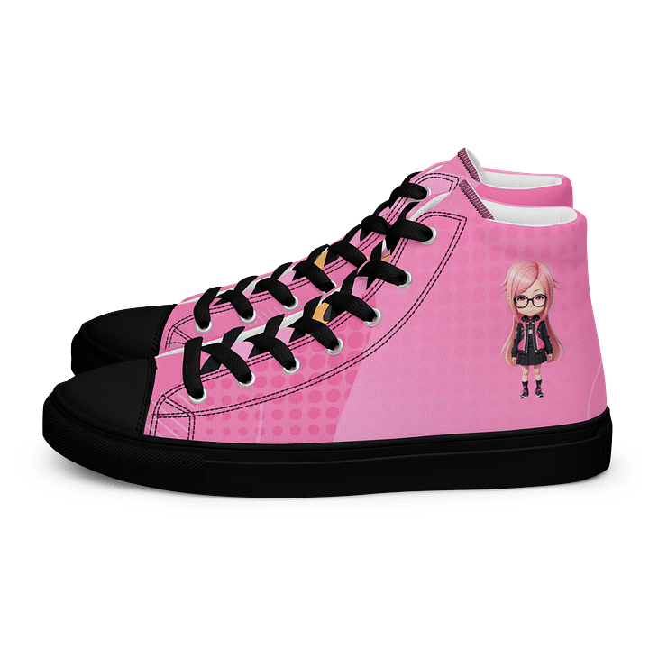 (PINK CHIBI) K Women's High Top Canvas Shoes product image (1)