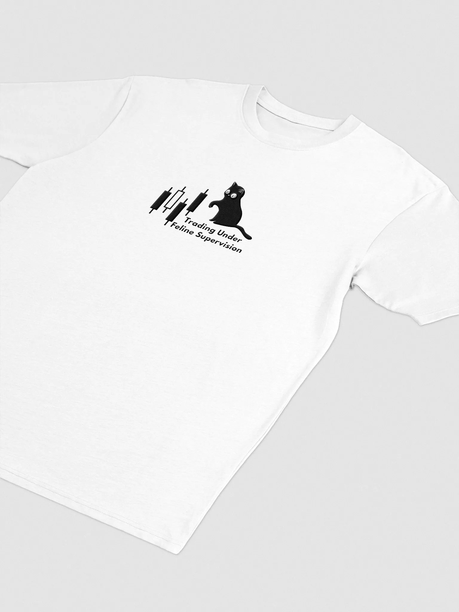 Trading Under Feline Supervision | Embroidered Premium Tee product image (3)