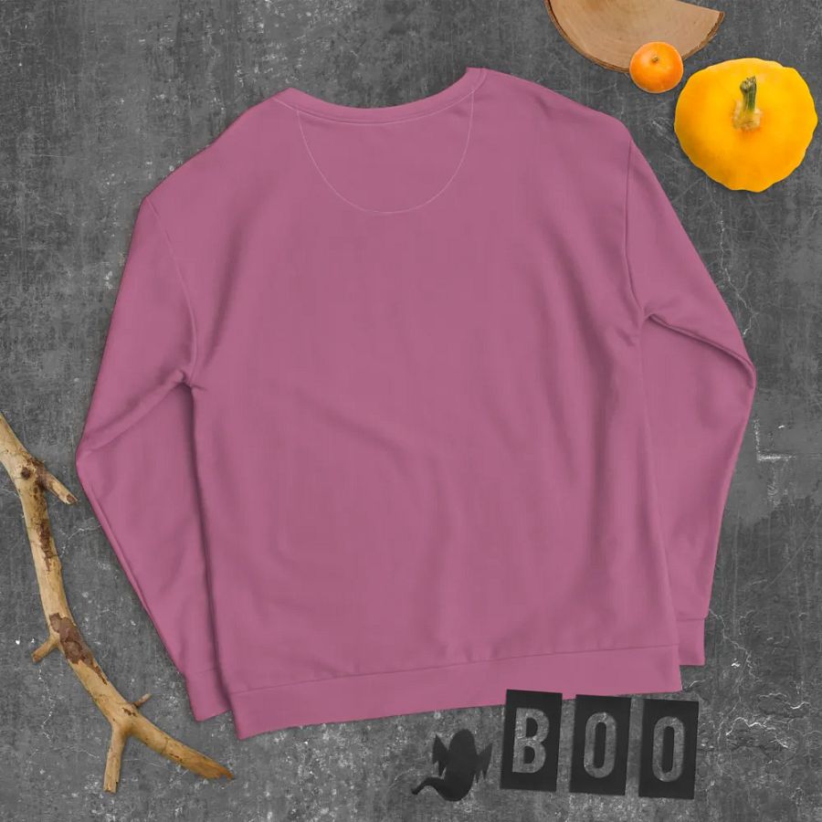 Plain Medium Dark Carnation Pink True Summer Unisex Recycled Polyester Heavyweight Premium Sweatshirt by Treasure Pie product image (11)