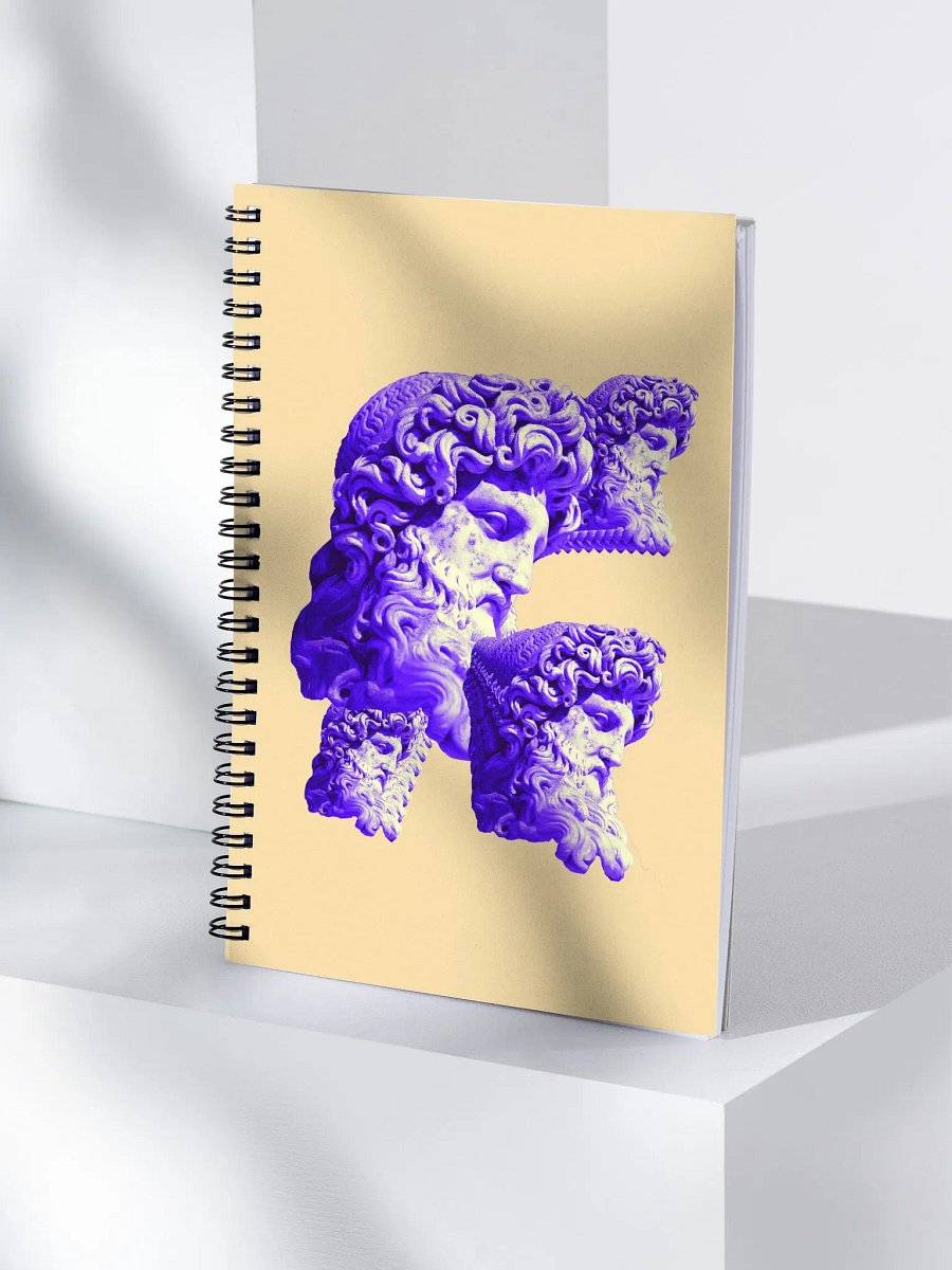 Zeus Glitch Spiral Notebook product image (4)