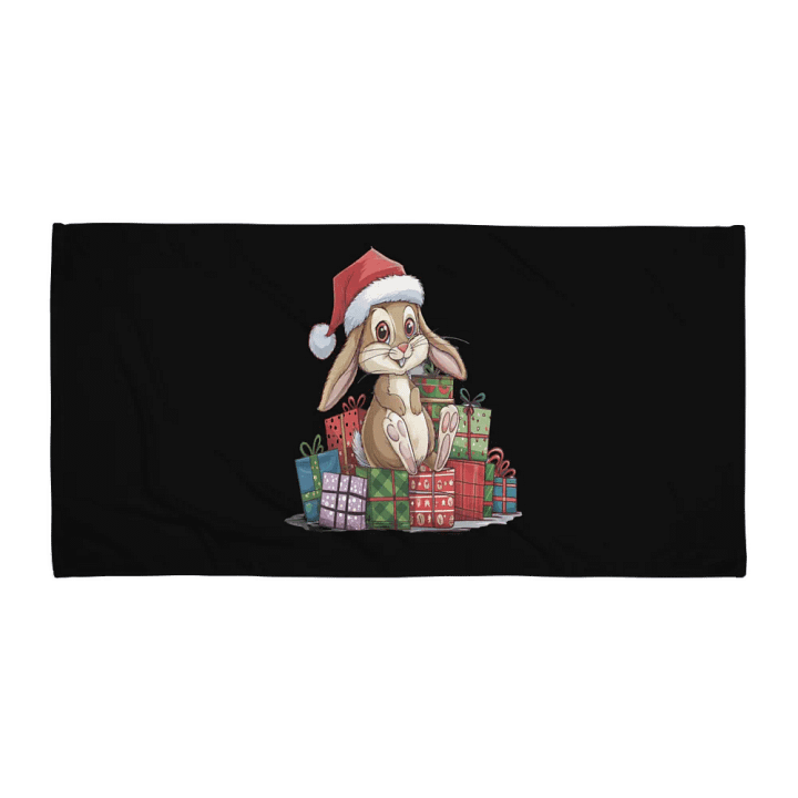 Santa Bunny Sublimated Towel product image (1)