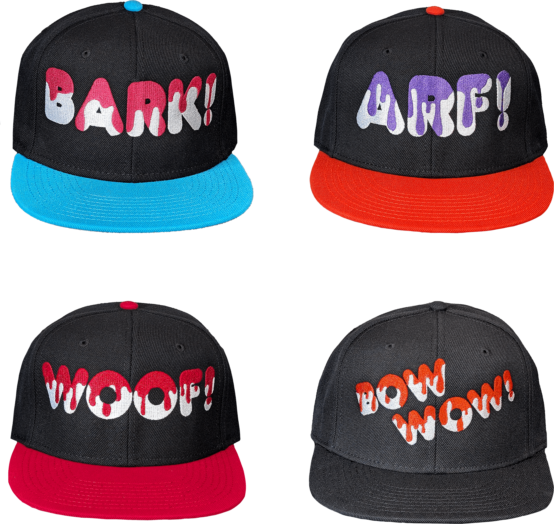 Speak Hat - BOW WOW! - Red Drip product image (4)