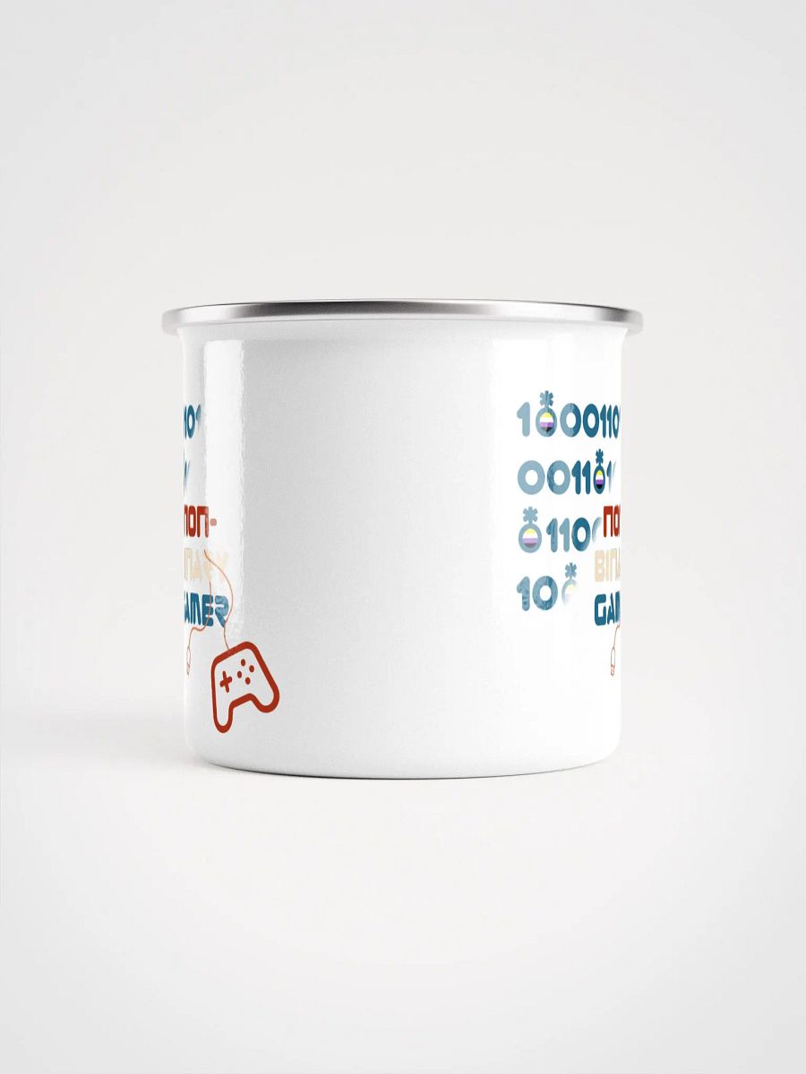 Non-binary Gamer Enamel Cup product image (5)