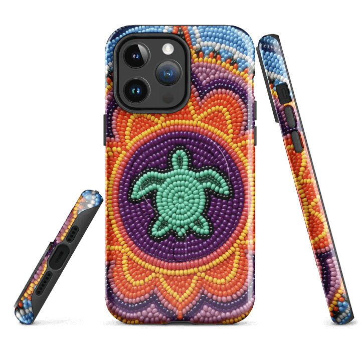 Turtle Mandala Faux-Beaded iPhone® Tough Case product image (4)